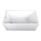 Aqua Eden Freestanding Bathtubs, 51.19 L, 27.56 W, White, Acrylic VTSQ512823 - alternate 1